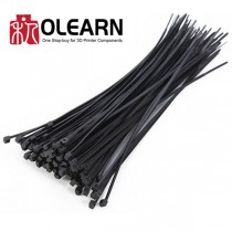 100 pcs Black Self Locking Cable Tie High Quality Nylon Fasten Zip Wire Wrap Strap 