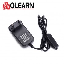 Olearn 5V 3A Power Supply Charger AC Adapter Micro USB Cable with Power On/Off Switch Plug For Raspberry Pi 3 banana