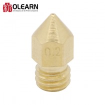 OLEARN 3D Printer Part MK8 MK7 Brass Nozzle Pointed Type